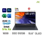 Laptop LG Gram 2023 15Z90RT-G.AH55A5 (i5-1340P EVO, Iris Xe Graphics, Ram 16GB LPDDR5, SSD 512GB, 15.6 Inch OLED FHD 60Hz 100% DCI-P3, Win 11)